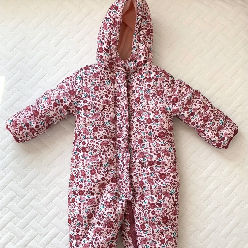 Jessica Simpson Floral Baby Snowsuit Bunting
